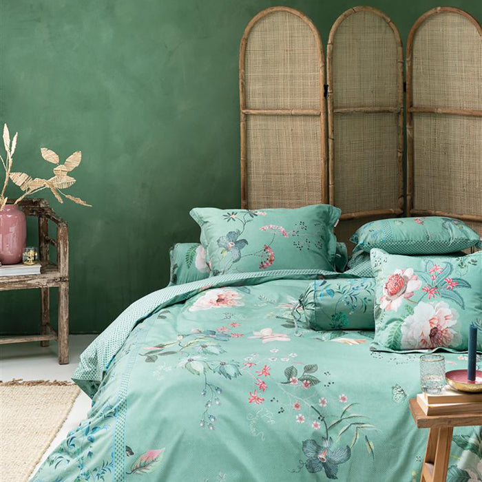 Pip Studio Tokyo Bouquet Dekbedovertrek 260 x 200/220 cm - Groen