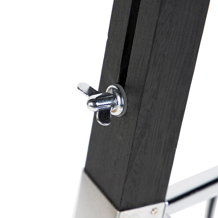 QAZQA Vloerlamp Tripod zwart met kap 45cm linnen donker grijs