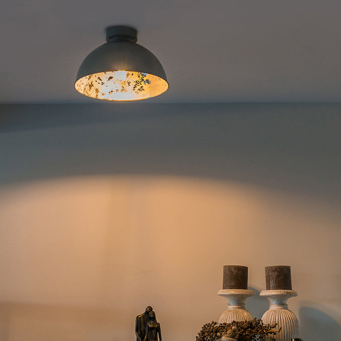 QAZQA Plafondlamp magna yeyang - Taupe - Landelijk - D 305mm