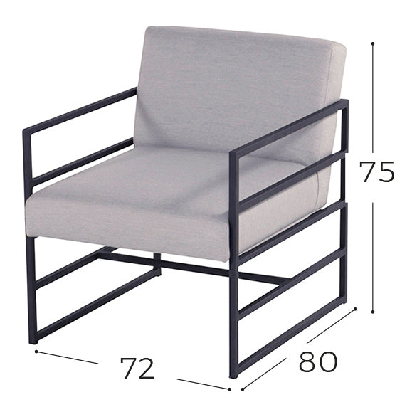 Hartman Amsterdam All Weather Sunbrella Loungestoel