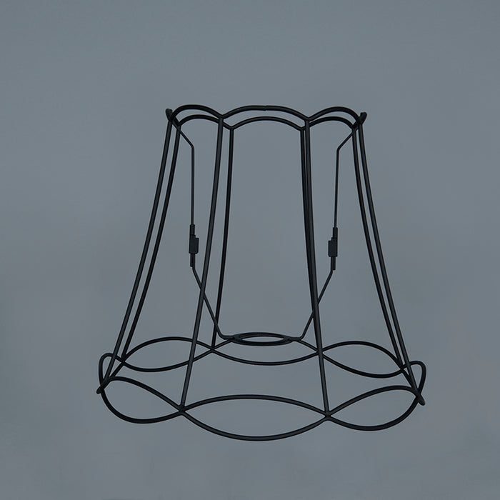 QAZQA Metalen lampenkap zwart 30|26 - Granny Frame