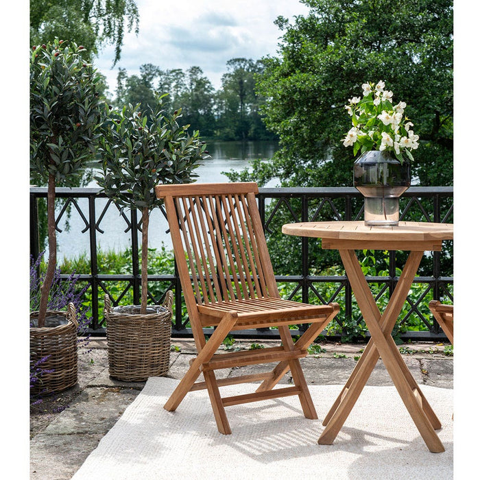 Artichok Jildou inklapbare houten tuinstoel naturel