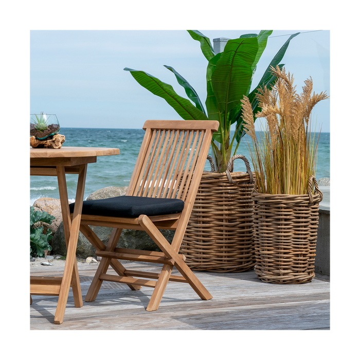 Artichok Jildou inklapbare houten tuinstoel naturel