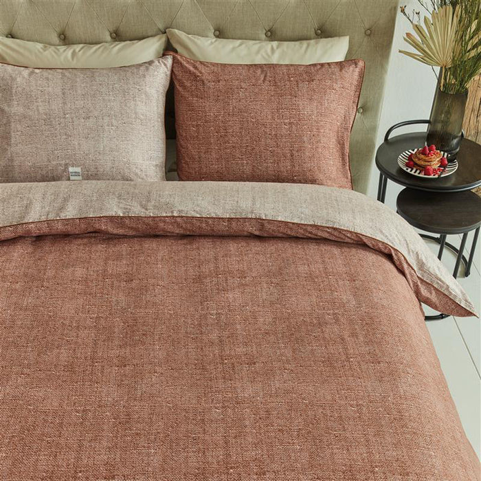 Rivièra Maison Coughton Court Dekbedovertrek 200 x 200/220 cm - Terra