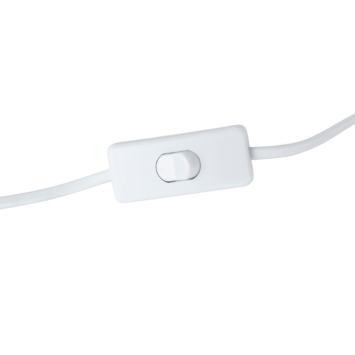 QAZQA Retro tafellamp wit met brons 38cm - Milou