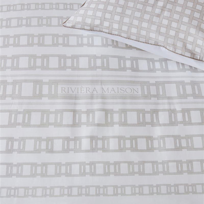 Rivièra Maison Syros Dekbedovertrek 200 x 200/220 cm - Zand