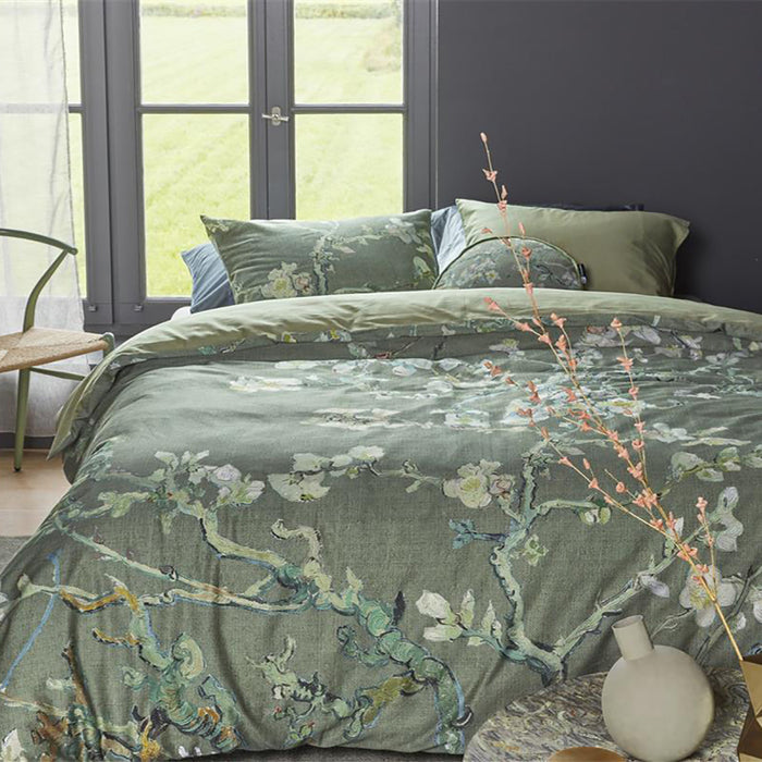 Beddinghouse x Van Gogh Museum Blossoming Dekbedovertrek 140 x 200/220 cm - Groen