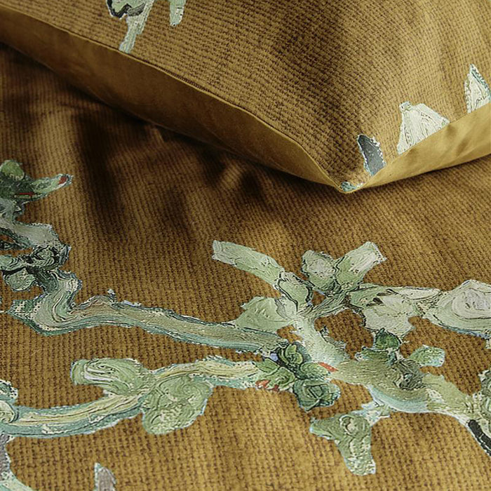 Beddinghouse x Van Gogh Museum Blossoming Dekbedovertrek 140 x 200/220 cm - Oker