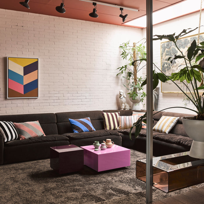 HKliving Mirror Block Salontafel - Hot Pink