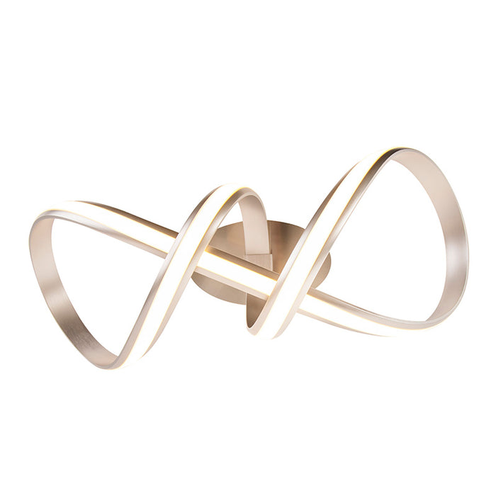 QAZQA Design plafondlamp staal dimbaar incl. LED - Viola Due