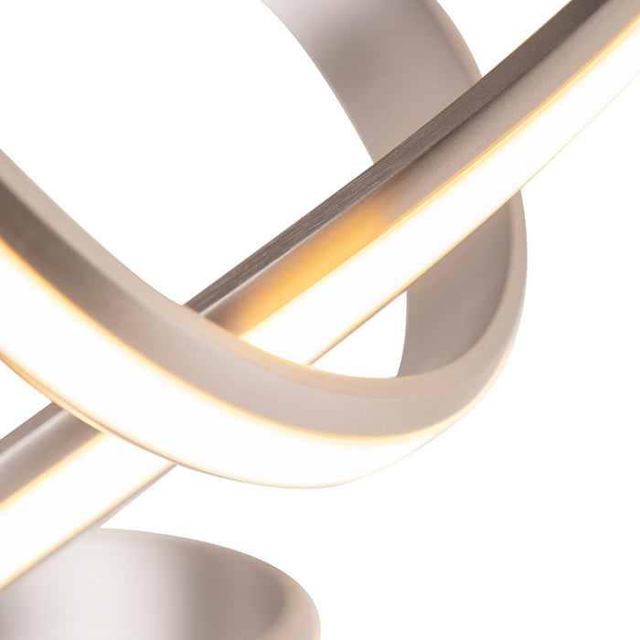 QAZQA Design plafondlamp staal dimbaar incl. LED - Viola Due