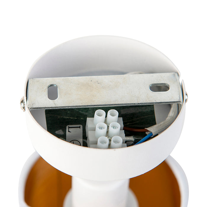 QAZQA Moderne plafondlamp wit - Lofty