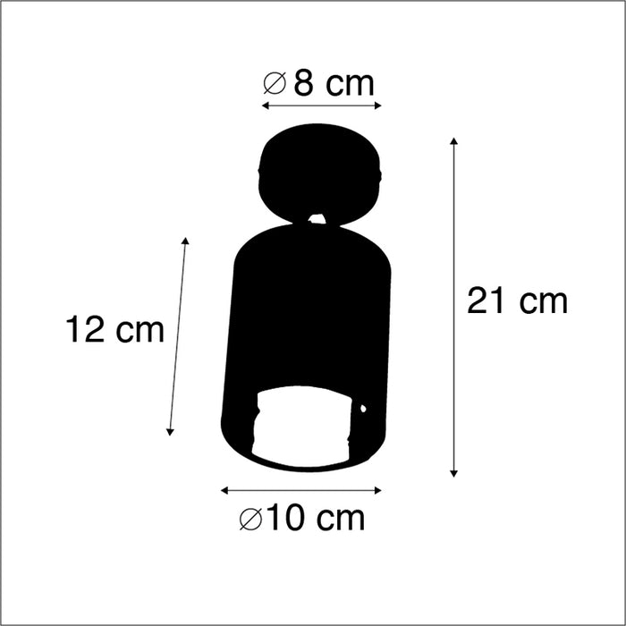 QAZQA Moderne plafondlamp wit - Lofty