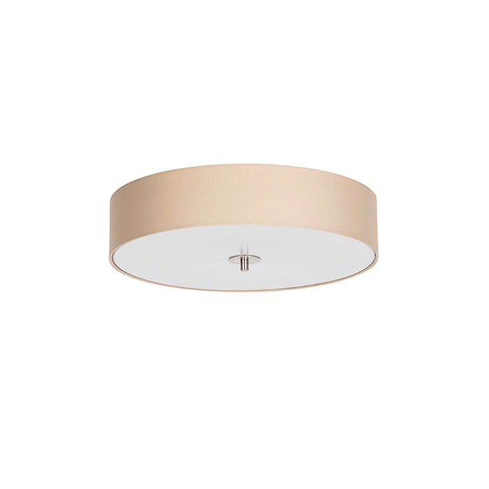 QAZQA Landelijke plafondlamp beige 50 cm - Drum