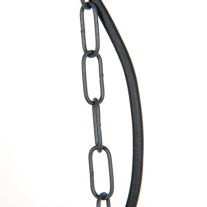 QAZQA Landelijke buiten hanglamp donkergrijs IP44 - Kansas grafiet