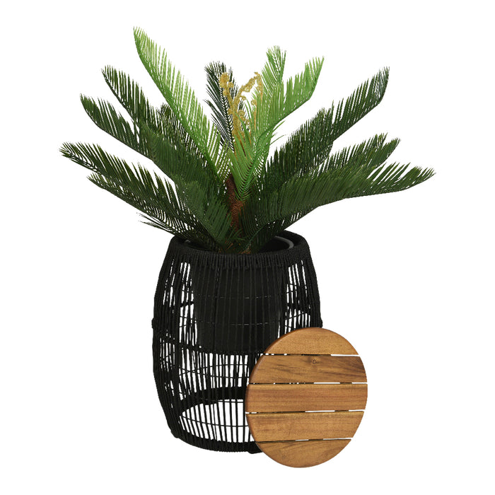 Outdoor living by Decoris Seville Bijzettafel - Zwart