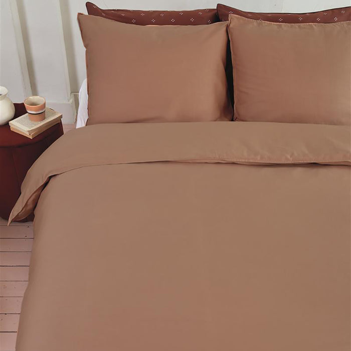 vtwonen Earth Dekbedovertrek 140 x 200/220 cm - Perzik