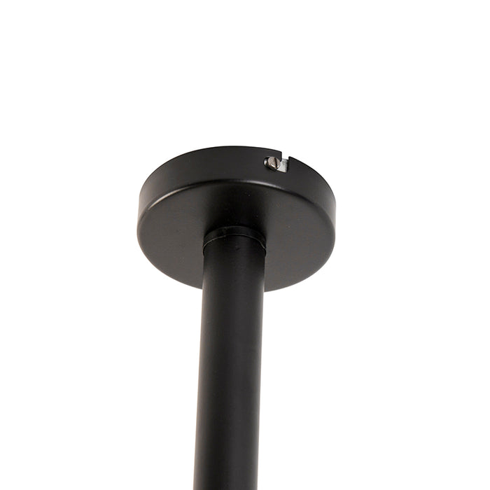 QAZQA Plafondlamp facile - Zwart - Modern - D 300mm