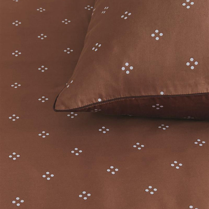 vtwonen Sticking Dots Dekbedovertrek 260 x 200/220 cm - Terra