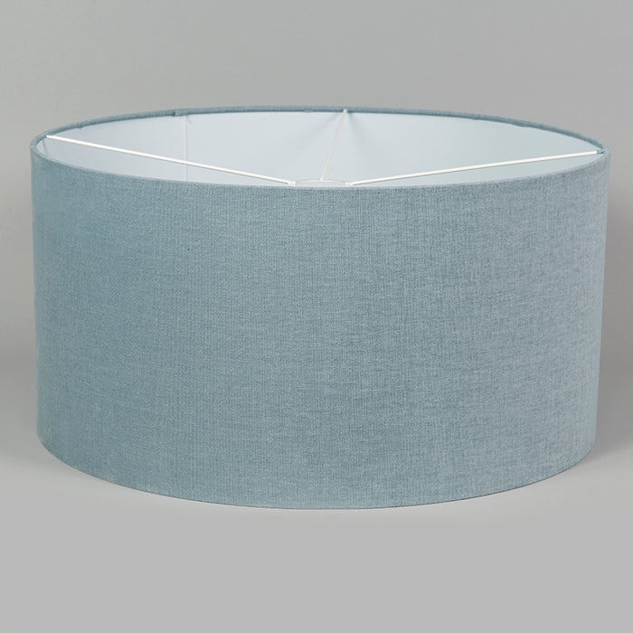 QAZQA Lampenkap cilinder stof - Turquoise - Modern - D 500mm
