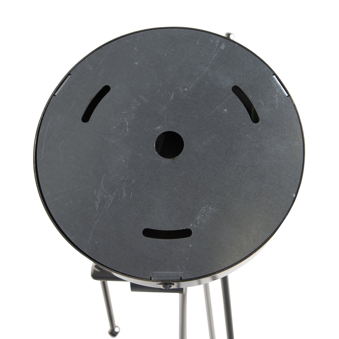 QAZQA Hanglamp staal met plisse kappen crème 35 cm 2-lichts - Blitz