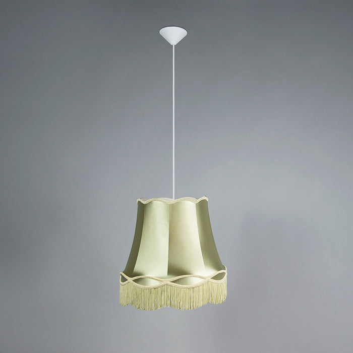 QAZQA Retro hanglamp groen 45 cm - Granny