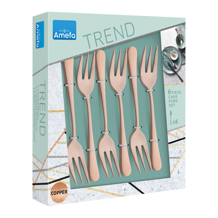 Amefa Austin Vintage Taartvorkjes 6 st. - Koper