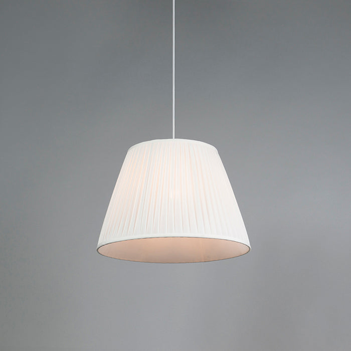 QAZQA Retro hanglamp crème 45 cm - Plisse