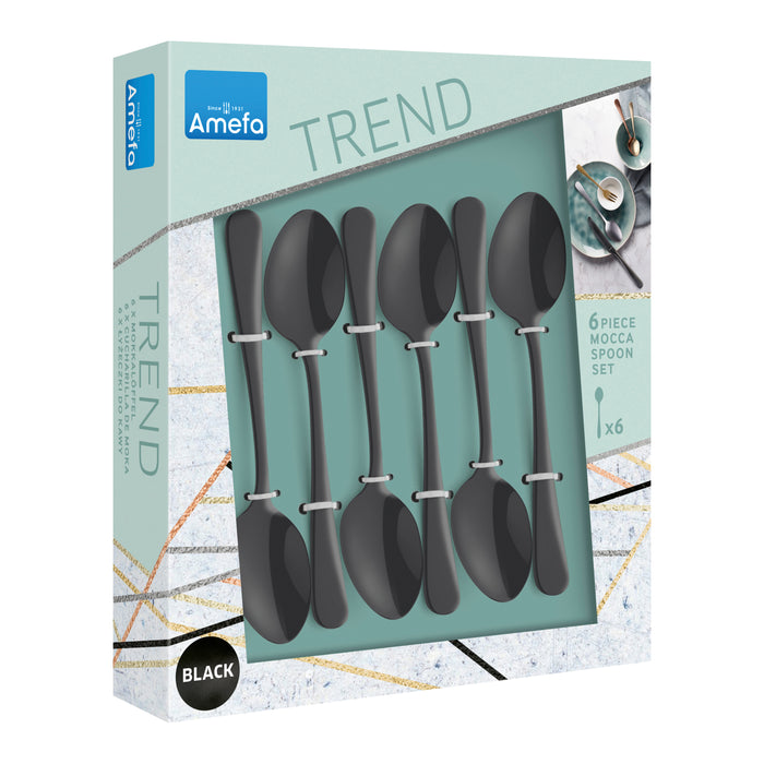 Amefa Austin Vintage Theelepels 6 st. - Zwart