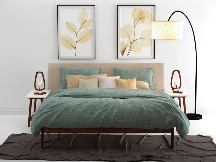 Zo Home Dekbedovertrek Katoen Lino Linnen Look emerald green