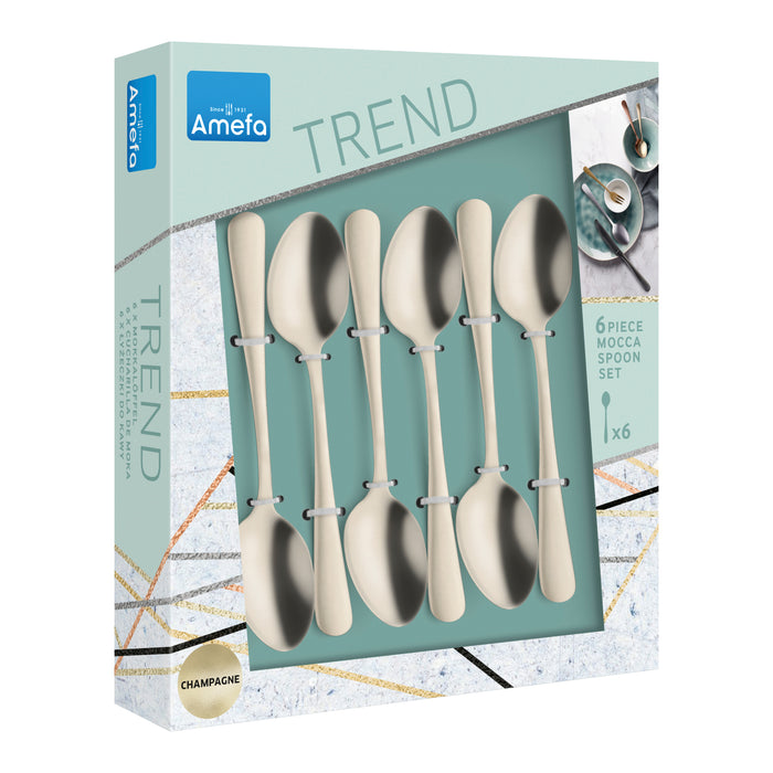 Amefa Austin Theelepels 6 st. - Champagne