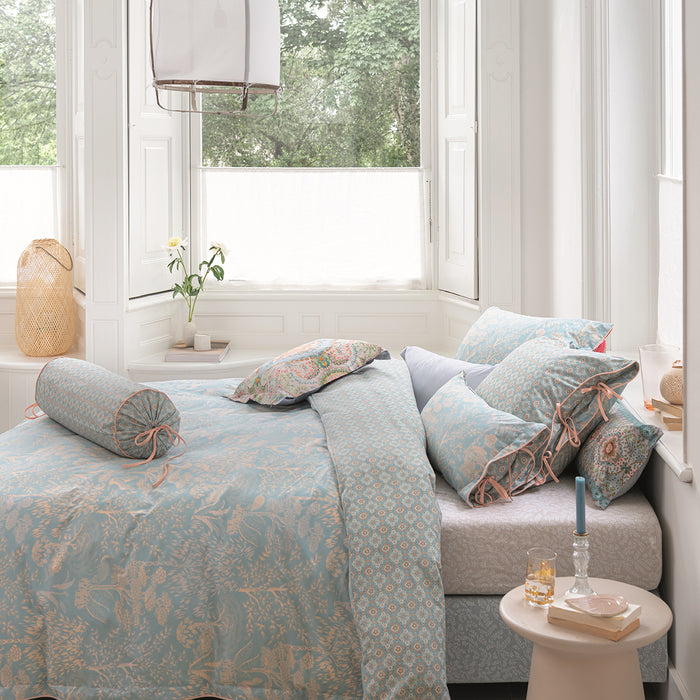 Pip Studio Leafy Hoeslaken 140 x 200/220 cm - Khaki