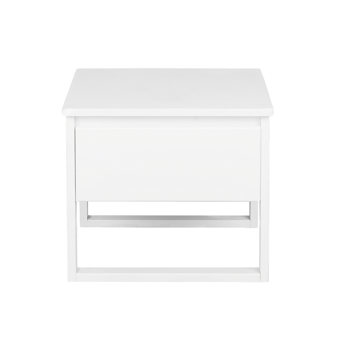 Beliani - GIULIA - Bijzettafel - Wit - Dennenhout