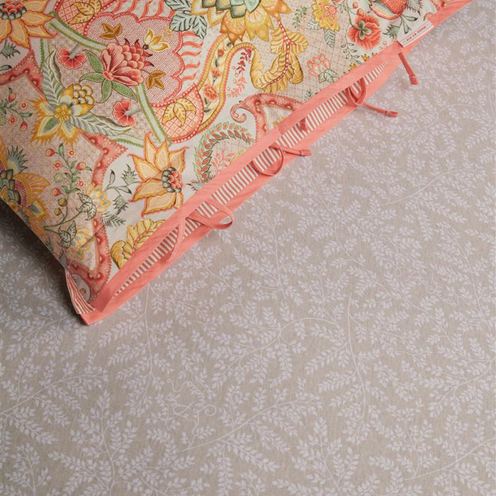 Pip Studio Leafy Hoeslaken 160 x 200/220 cm - Khaki