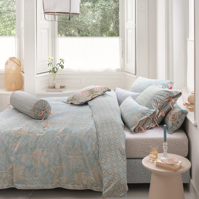 Pip Studio Leafy Hoeslaken 90 x 200/220 cm - Khaki