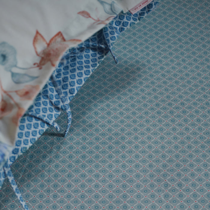 Pip Studio Startile Hoeslaken 160 x 200/220 cm - Lichtblauw