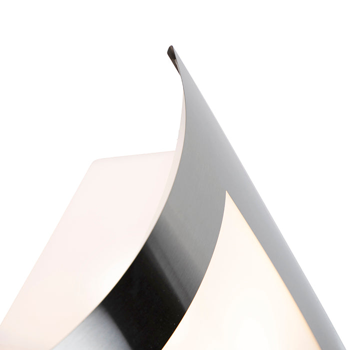 QAZQA Buiten wandlamp staal IP44 schemersensor - Emmerald