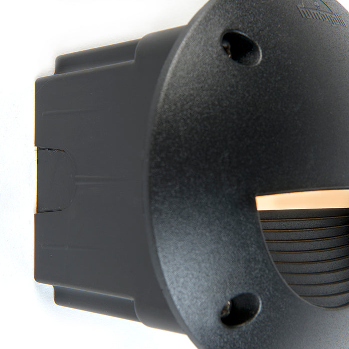 QAZQA Moderne buiten wandspot zwart incl. LED IP65 - Leti