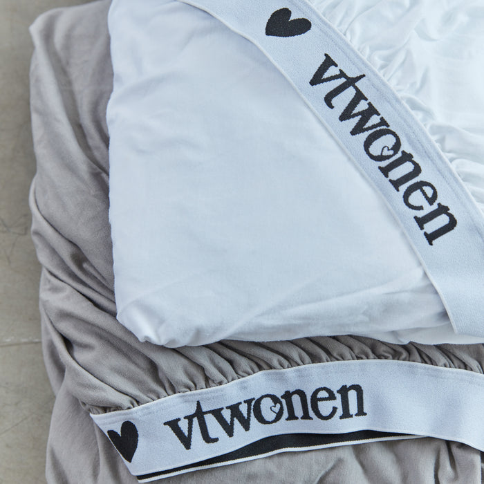 vtwonen Cover Hoeslaken 180/200 x 200/210/220 cm - Grijs