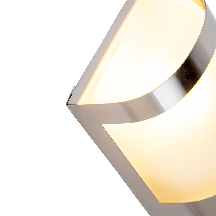 QAZQA Buiten wandlamp RVS schemersensor - Mira