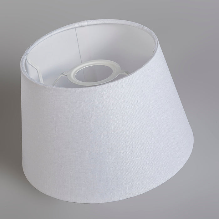 QAZQA Linnen lampenkap wit 25|16