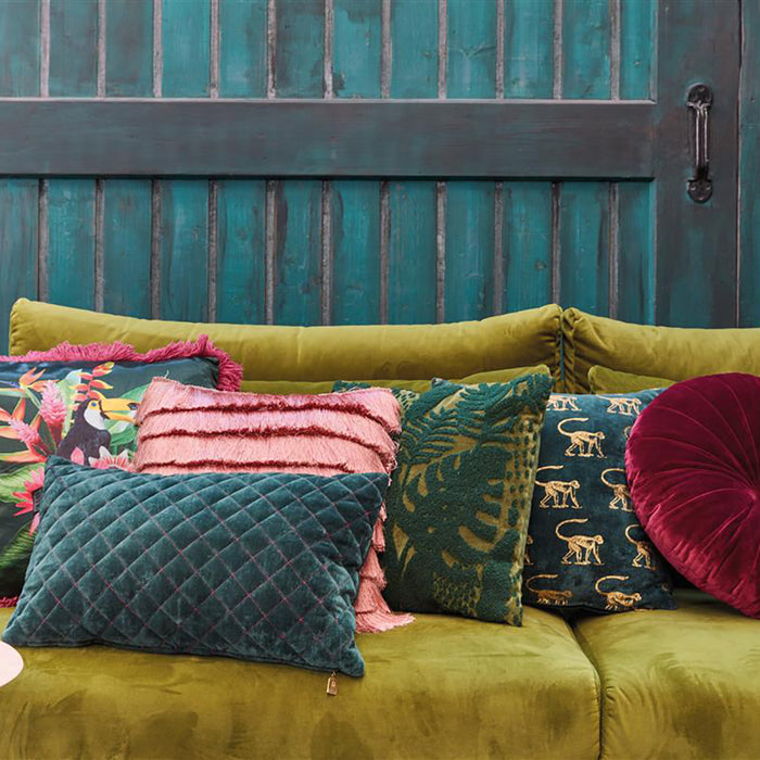 KAAT Amsterdam Leafy Sierkussen 40 x 40 cm - Groen