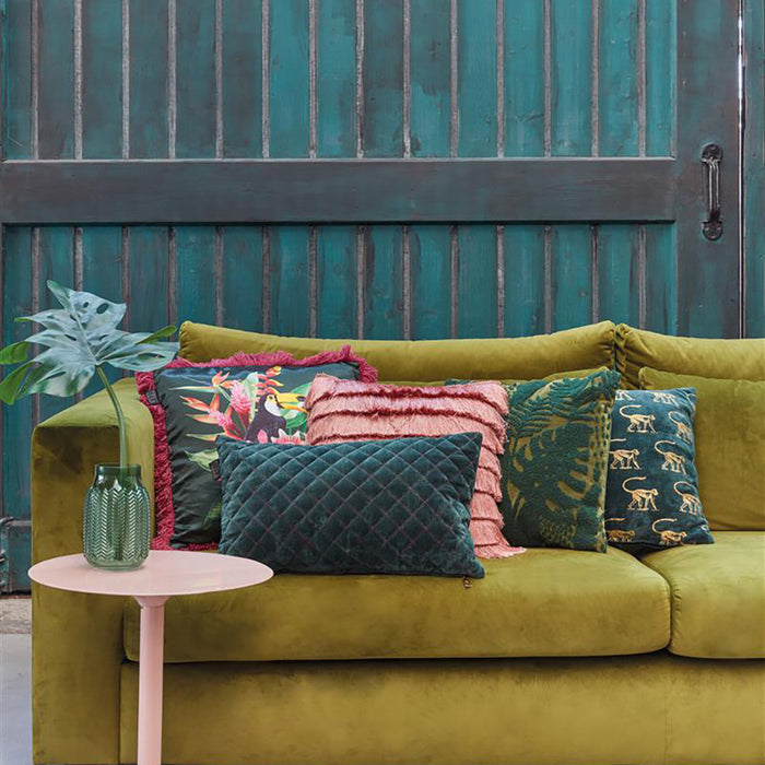 KAAT Amsterdam Leafy Sierkussen 40 x 40 cm - Groen