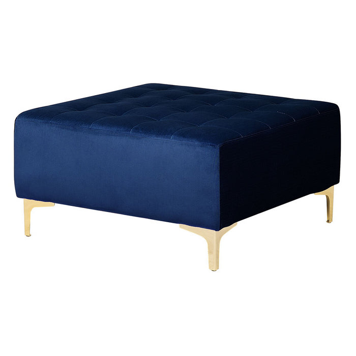 Beliani-ABERDEEN-Hoekslaapbank ottomaan-Marineblauw-Links-Fluweel