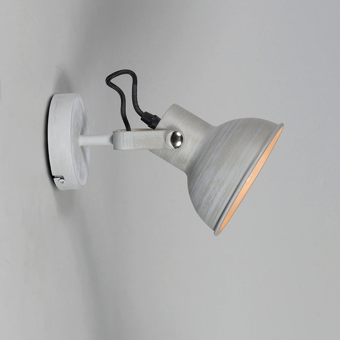 QAZQA Wandlamp Guida - Grijs - Landelijk - H 245mm