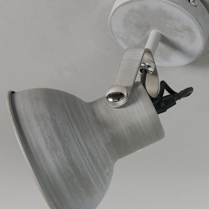 QAZQA Wandlamp Guida - Grijs - Landelijk - H 245mm