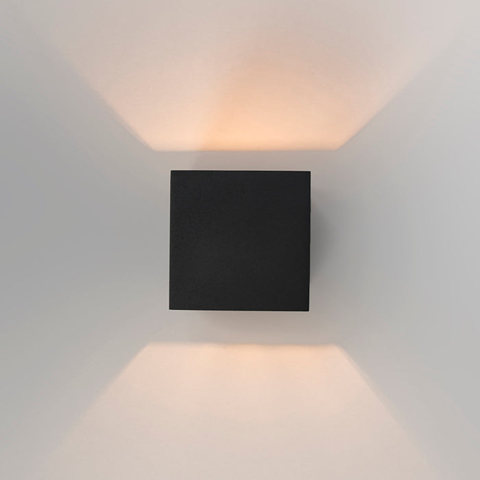 QAZQA Set van 4 moderne wandlampen zwart - Transfer