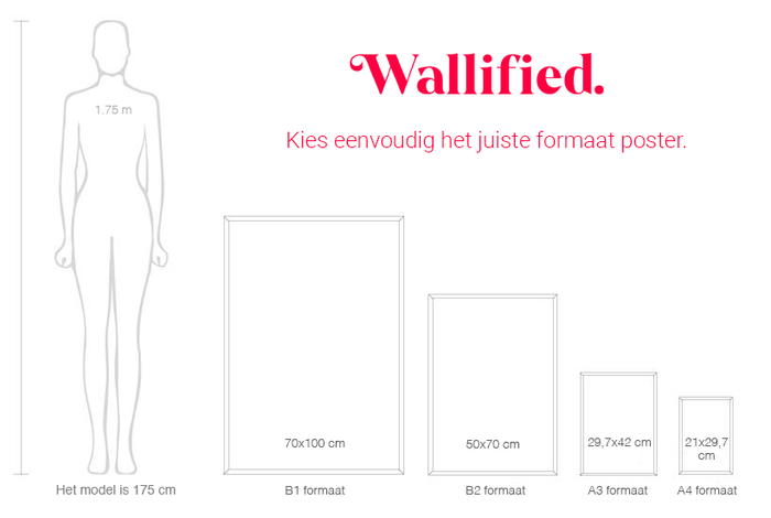 Wallified - Dieren Landkaart Poster - Wallified - Kinderen - Poster -