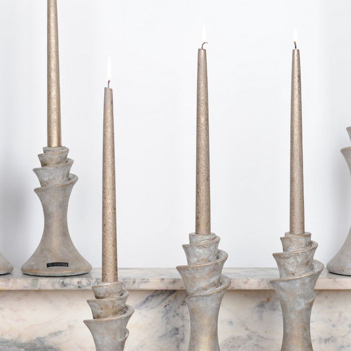 Rasteli Kandelaar voor tafelkaars Roman art D 13 cm H 25.5 cm