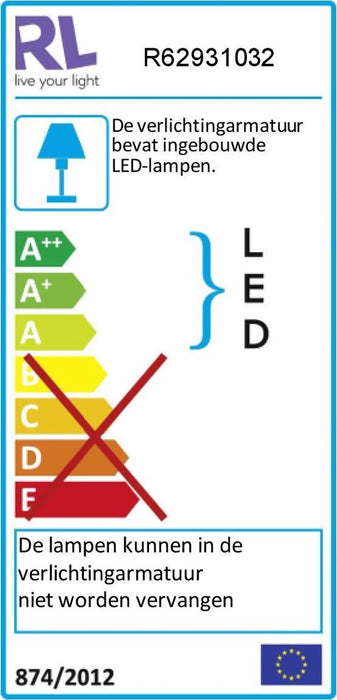 Reality Camillus Plafondlamp 1X SMD LED 9W IP44 Mat Zwart